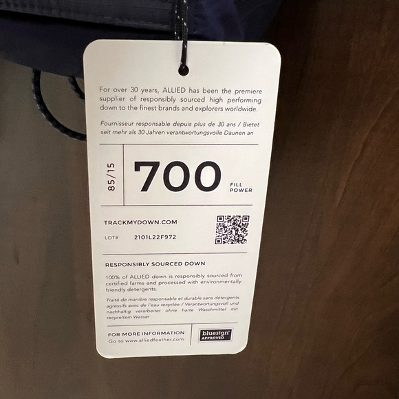 New Mens Under Armour Storm Ultimate Down Jacket - Navy Large MSRP $400 - Picture 7 of 7